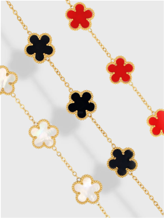 Edition limitée : Bracelet "Fleur" - Acier inoxydable