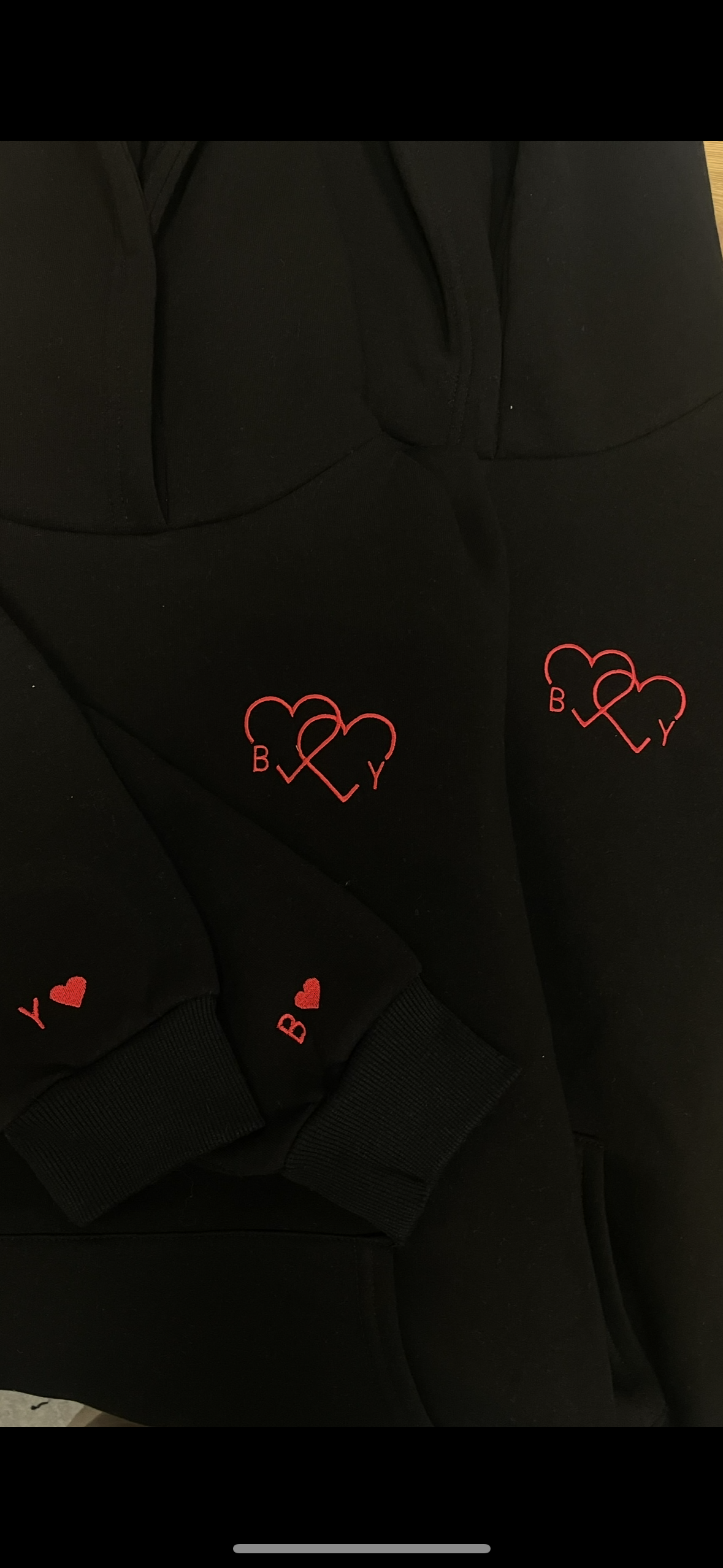 Hoodies avec 2 coeurs