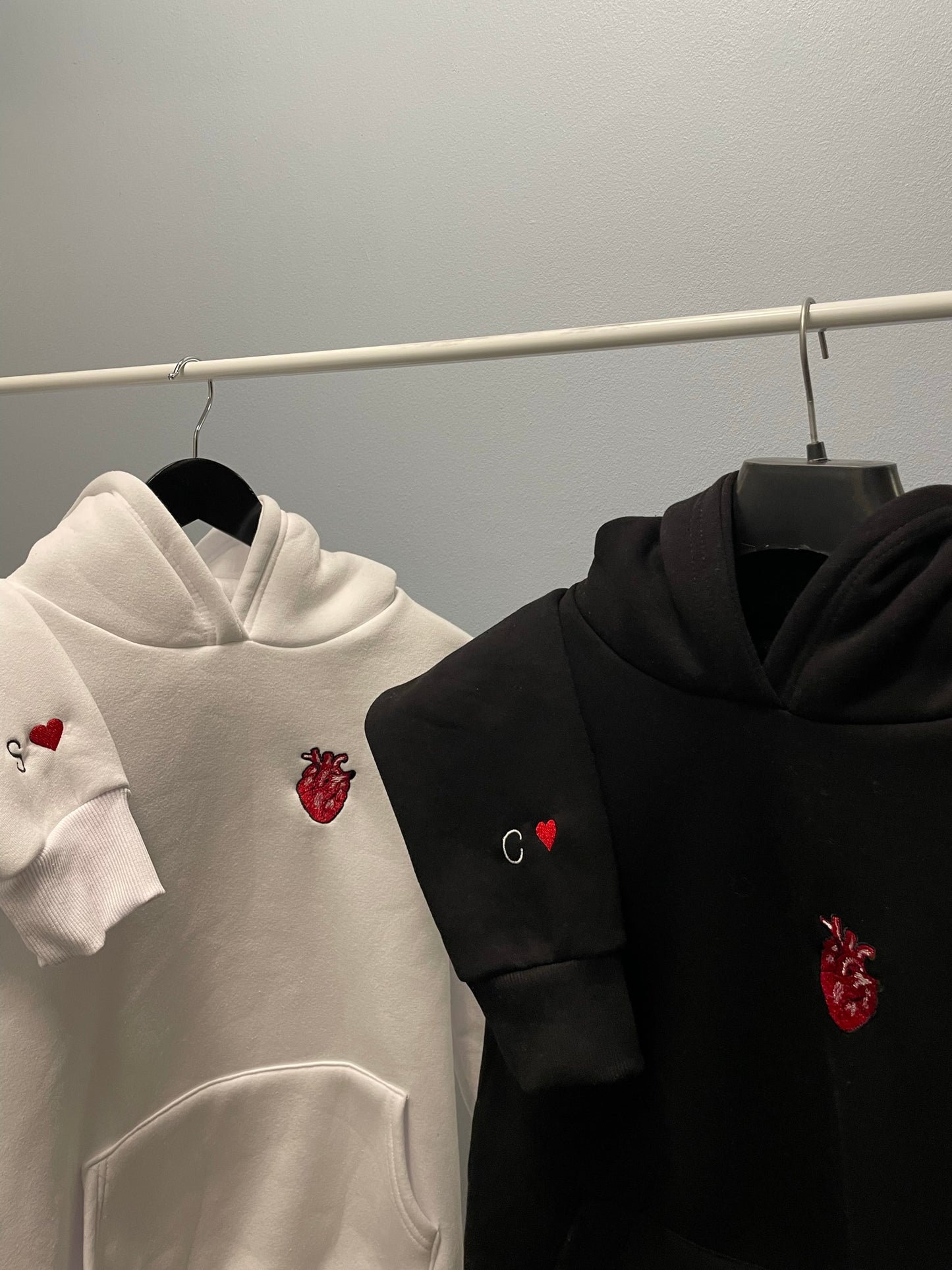 Hoodies coeur rouge anatomie