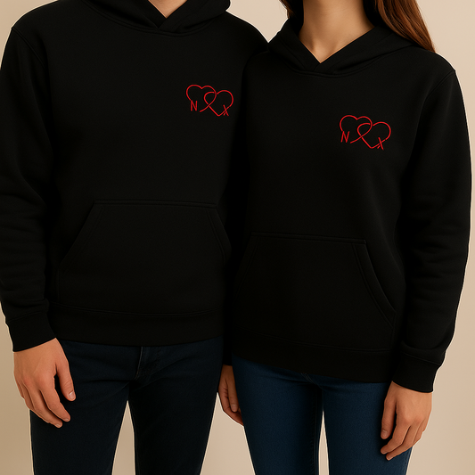Hoodies avec 2 coeurs