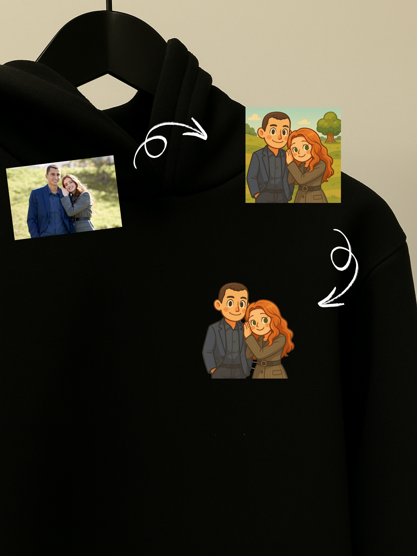 Hoodie avec photo imprimée inspiration Animal crossing