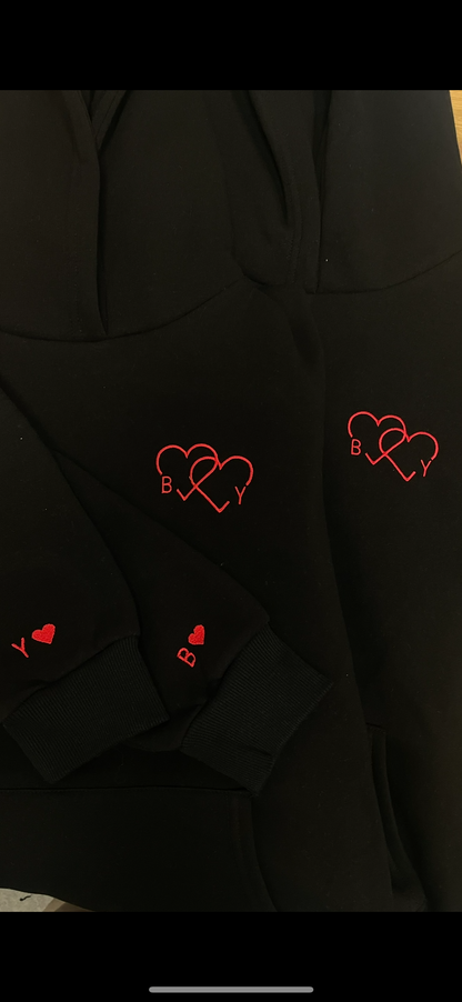 Hoodies avec 2 coeurs