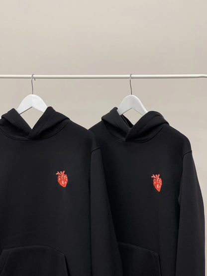 Hoodies coeur rouge anatomie